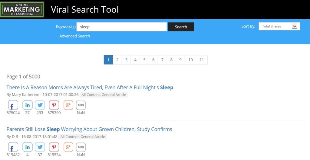 Viral Search Tool