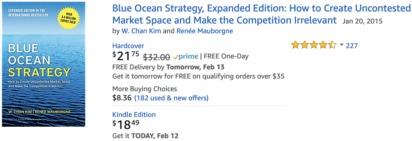 Blue Ocean Strategy