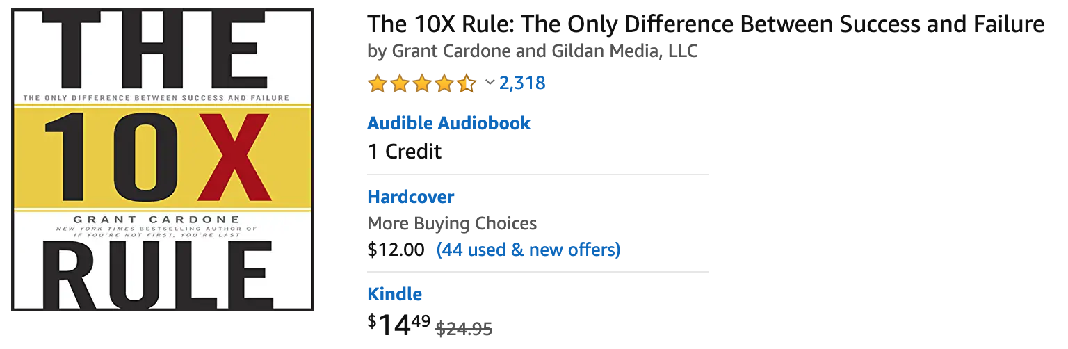 The 10x Rule