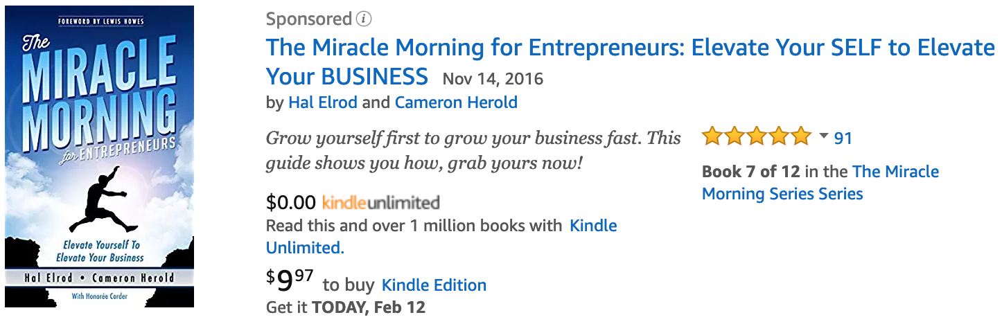 The Miracle Morning For Entrepreneurs