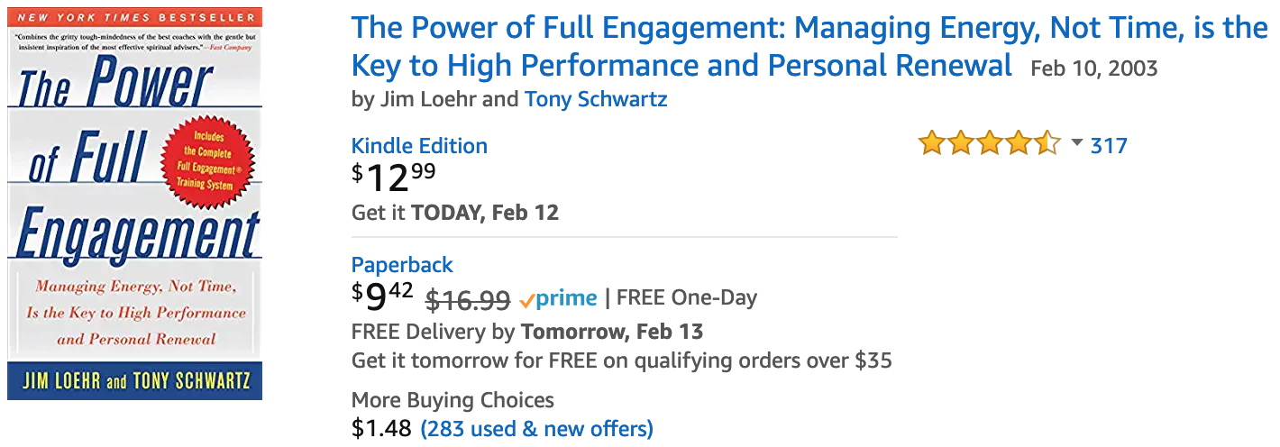 The Power of Full Engagement